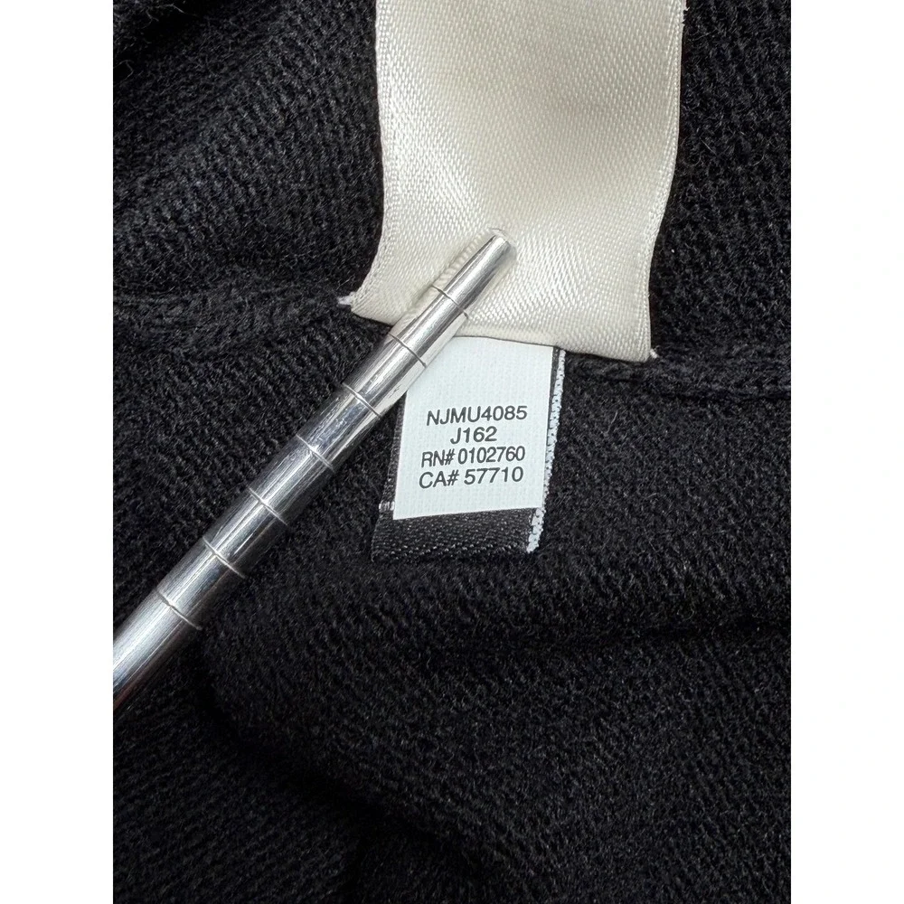 Kate Spade Sweater Women Medium Black Bow Knit Wool Modal Preppy Feminine Staple